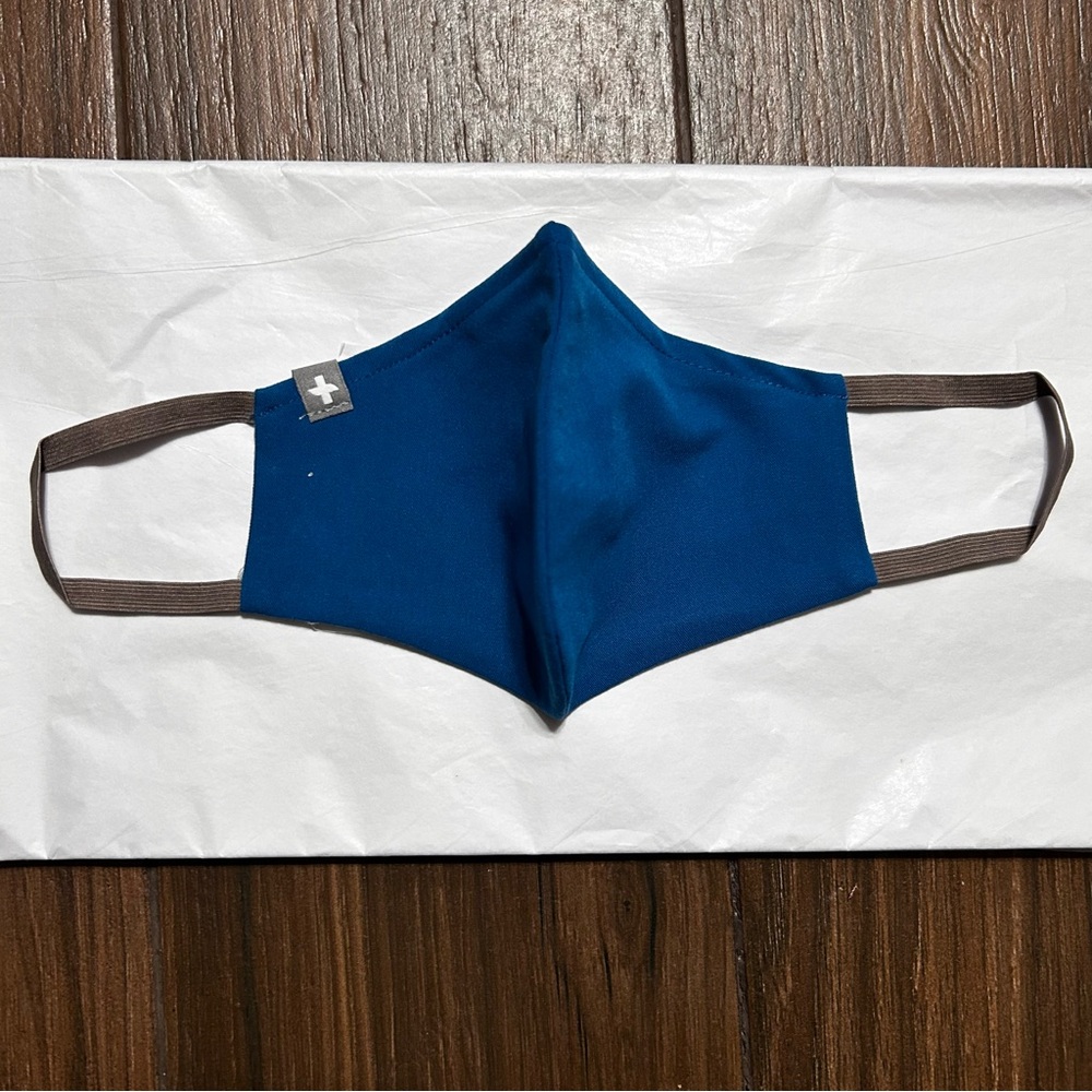 FIGS 3 Pack FIONx Core Protective Face Mask Dark Teal Gray Strap S/M Washable - Picture 2 of 6